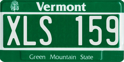 VT license plate XLS159