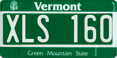 VT license plate XLS160