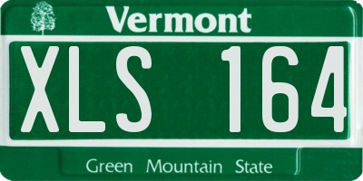 VT license plate XLS164