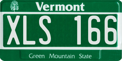 VT license plate XLS166