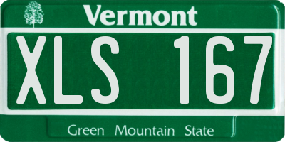 VT license plate XLS167