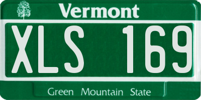 VT license plate XLS169