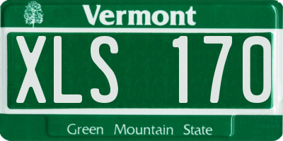 VT license plate XLS170
