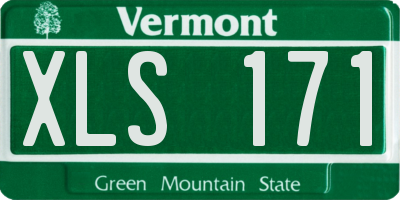 VT license plate XLS171