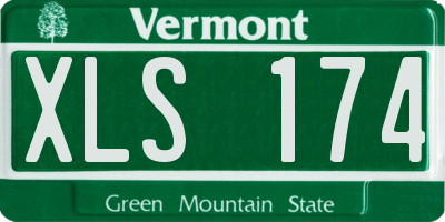 VT license plate XLS174