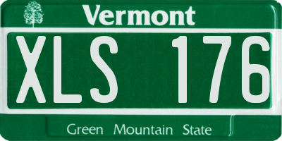 VT license plate XLS176