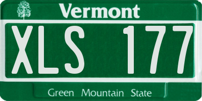 VT license plate XLS177