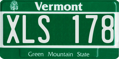 VT license plate XLS178