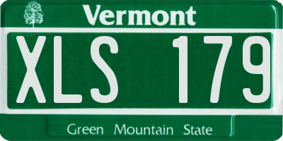 VT license plate XLS179