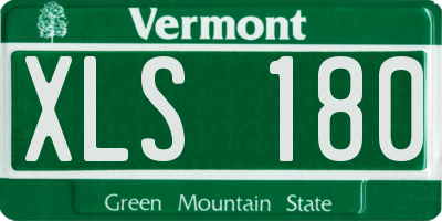 VT license plate XLS180