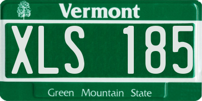 VT license plate XLS185