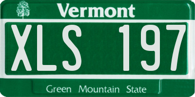 VT license plate XLS197