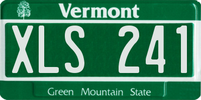VT license plate XLS241