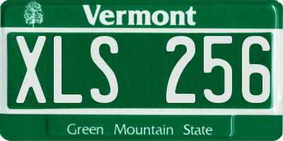 VT license plate XLS256