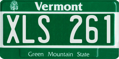 VT license plate XLS261