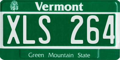 VT license plate XLS264
