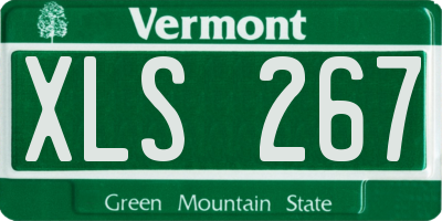 VT license plate XLS267