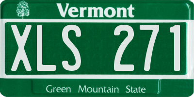 VT license plate XLS271
