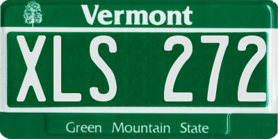 VT license plate XLS272