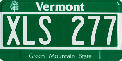 VT license plate XLS277