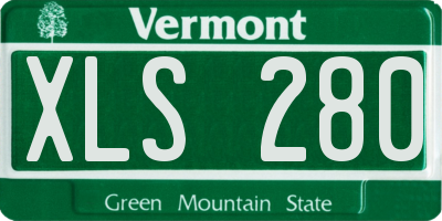 VT license plate XLS280