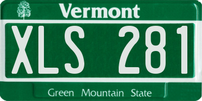 VT license plate XLS281