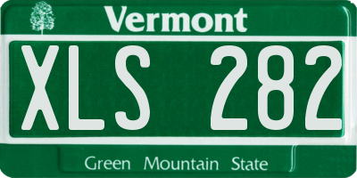 VT license plate XLS282