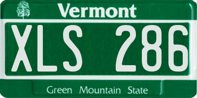 VT license plate XLS286