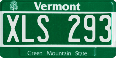 VT license plate XLS293