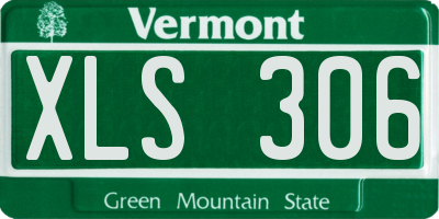 VT license plate XLS306