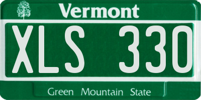 VT license plate XLS330