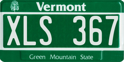 VT license plate XLS367