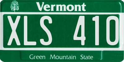 VT license plate XLS410