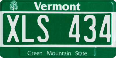VT license plate XLS434