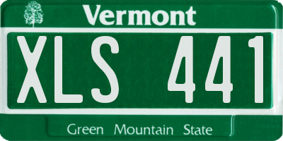 VT license plate XLS441