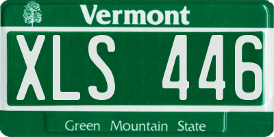 VT license plate XLS446
