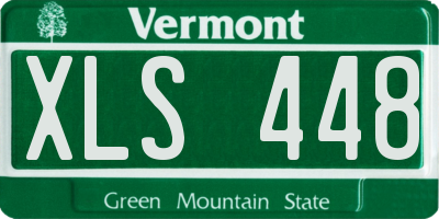 VT license plate XLS448
