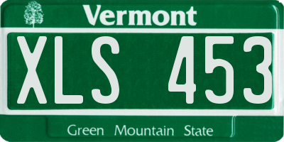 VT license plate XLS453