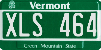 VT license plate XLS464