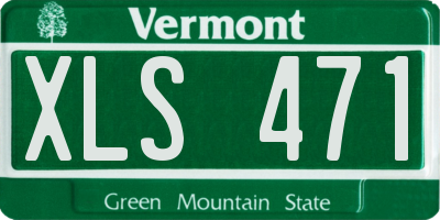 VT license plate XLS471