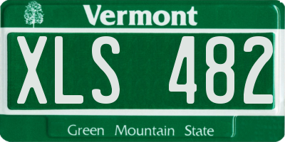 VT license plate XLS482