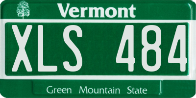 VT license plate XLS484
