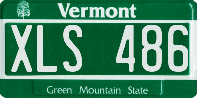 VT license plate XLS486