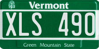VT license plate XLS490