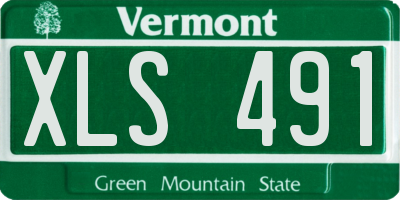 VT license plate XLS491
