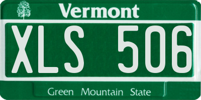 VT license plate XLS506