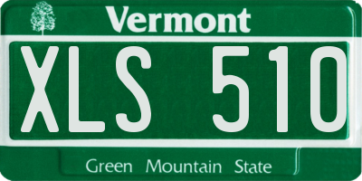 VT license plate XLS510