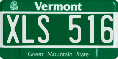 VT license plate XLS516