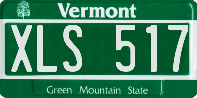 VT license plate XLS517