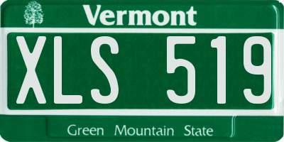 VT license plate XLS519